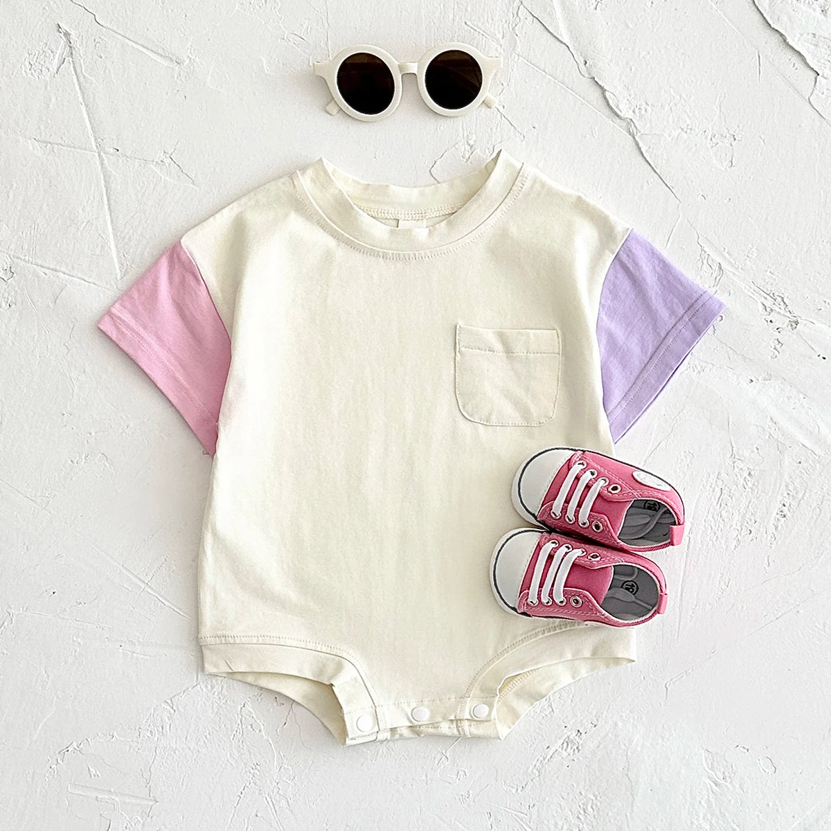 Sommer Baby kleidung Stram pler kurz ärmel ige Dreieck Bodysuit Baumwolle Kinder kleidung Neugeborene Jungen Mädchen Tasche Overall 0-18m.