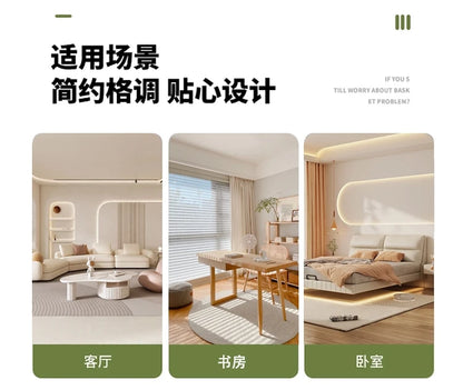 Solid wood double desk against the wall Long table Household simple modern student writing desk Study table Office computer desk