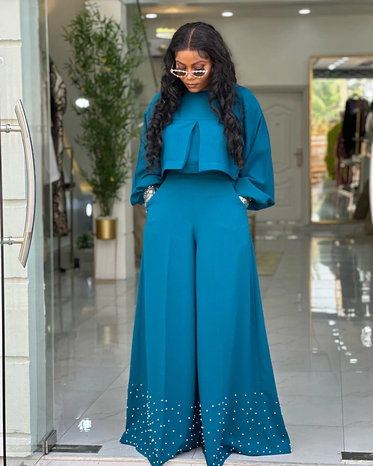 2 Piece Women Sets 2025 New Arrival Spring Summer Matching Sets Solid Color Two Pieces Sets Top And Pants Suits Outfits Clothing.