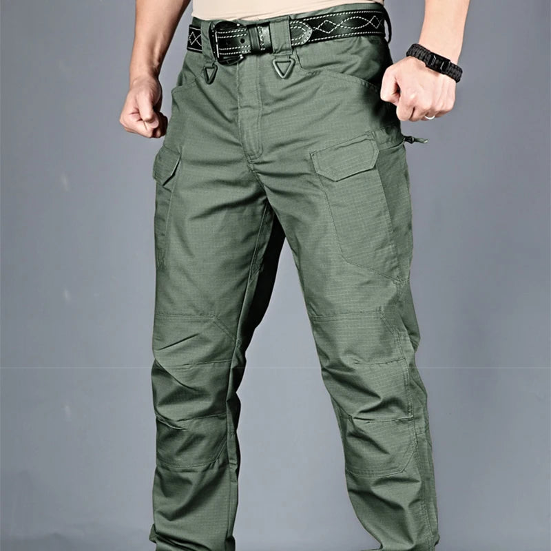 New Mens Tactical Pants Multiple Pocket Elasticity Military Urban Commuter Tacitcal Trousers Men Waterproof Cargo Pant 6XL.
