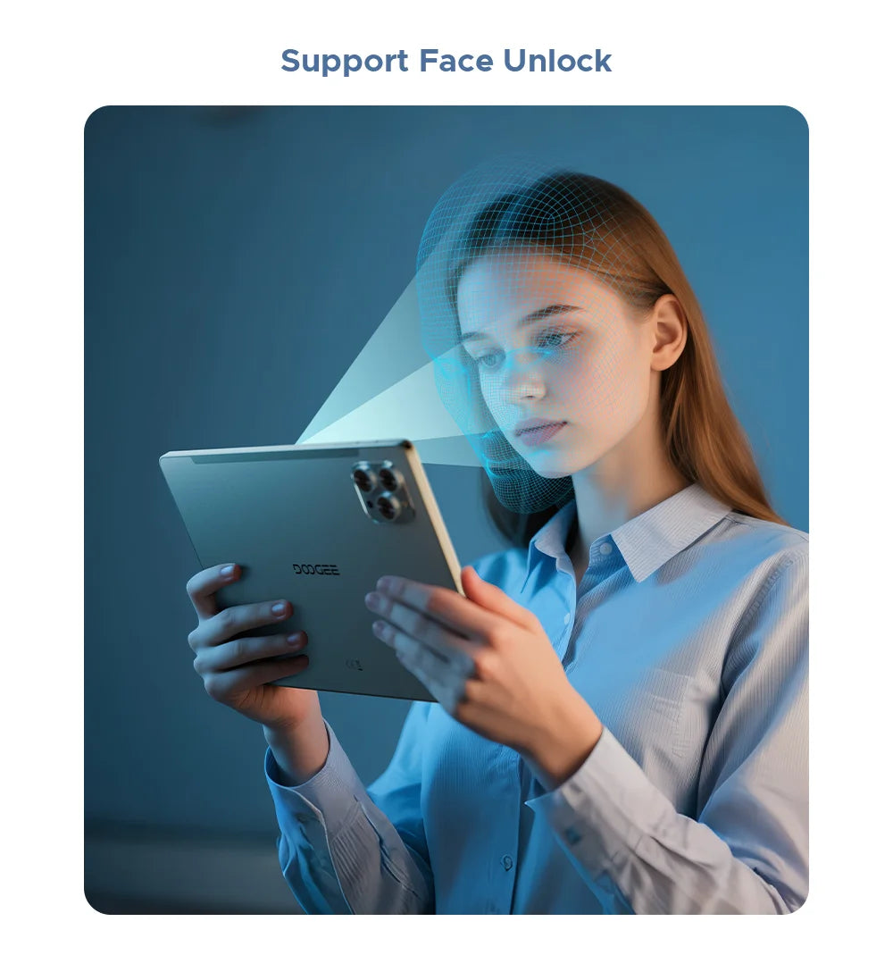 DOOGEE Tab G6 2 IN 1 Smart Tablet PC 11'' Screen Android 15 30GB RAM(6+24) 256GB ROM 8000mAh Battery Dual Speakers Widevine L1