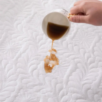 Waterproof Mattress Protector Thicken Fitted Bed Sheet Breathable & Noiseless Mattress Pad for Twin/Double/Queen/King Size Beds.