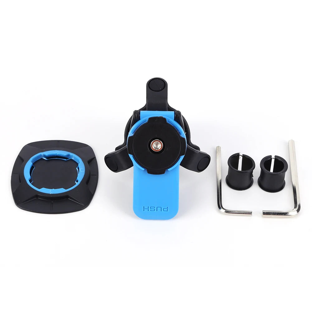 Universal Motorcycle Bike Phone Holder Stand Bicycle Phone Bike Holder 360° Rotatable Support Security Bracket Quick Release.
