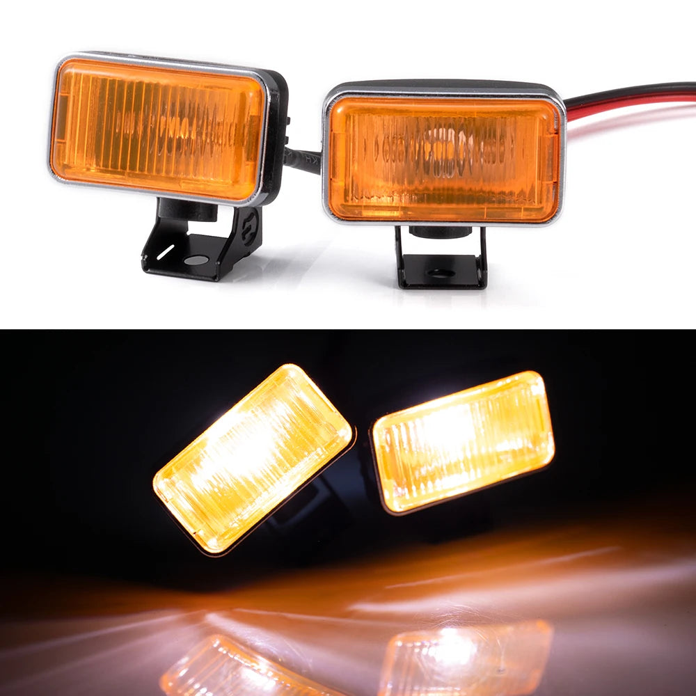 AXSPEED 1Set LED Lights Headlights Spotlight for TRX-4 TRX-6 Axial SCX10 90046 Wraith 1/10 RC Car Decoration Parts Accessories