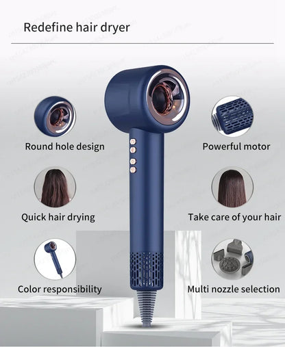 220V 1600W Super Hair Dryer Leafless Hair dryer Personal Hair Care Styling Negative Ion Tool Constant Anion Electric Hair Dryers
