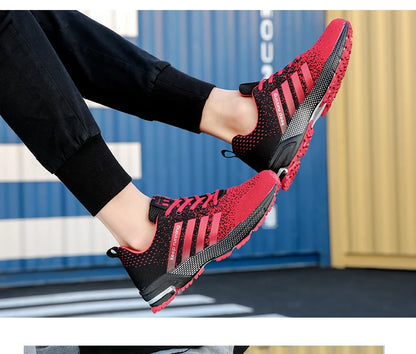 New fashionable plus-size men's casual sports shoes, walking and running shoes, tennis vulcanized men's shoes