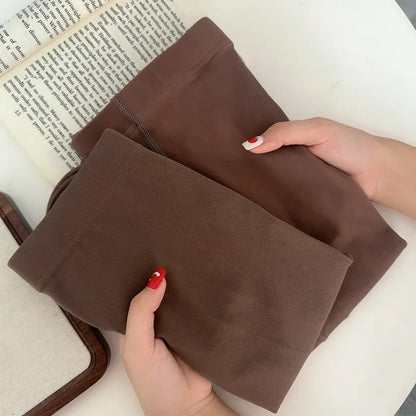 Sexy Thicken Warm Tights Women Plus Size Thermal High Waist Elasticity Plush Fleece Translucent Coffee Elasticity Pantyhose