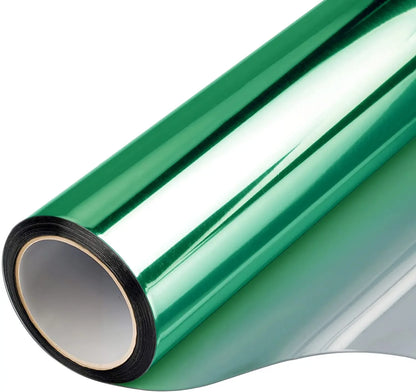 2/3/5M Einweg-Spiegel-Fensterfolie, Vinyl, selbstklebend, reflektierend, Solarfolie, Sichtschutz, Fenstertönung für Zuhause, silberner Glasaufkleber