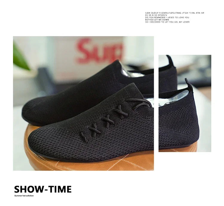 YRZL Men's Comfortable Shoes Breathable Walking Shoes Summer Mesh Loafers Anti Slip Casual Sneakers Lightweight Shoes for Men.