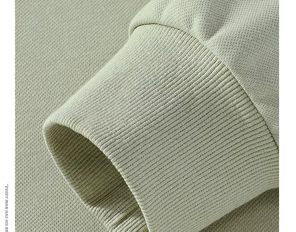 470G-570G HeavyWeight Cotton New Autumn Casual Men's Top Solid Color Loose Pullover Hoodies Sweatshirt Long-Sleeve Men Clothing