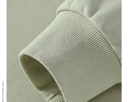 470G-570G HeavyWeight Cotton New Autumn Casual Men's Top Solid Color Loose Pullover Hoodies Sweatshirt Long-Sleeve Men Clothing