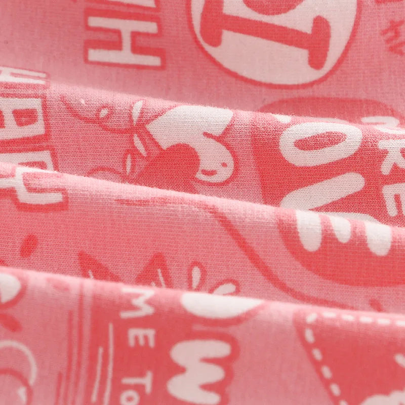 40S Cotton Women Panties Cartoon Shorts Sports Boxer Breathable Summer Sexy Underwear Mid-Waist Boyshort Female Student Pants.