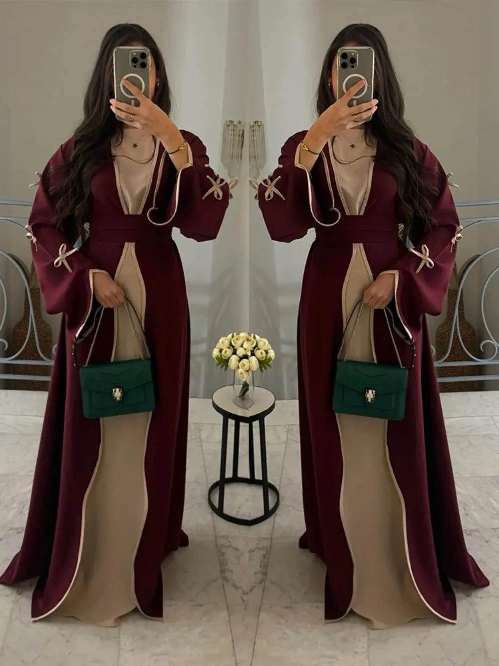 Eid Bow Abaya Women Cardigan Dress Muslim Party Caftan Robe Jalabiya Morocco Dubai Kaftan Islam Vestidos Largos Ramadan 2025.