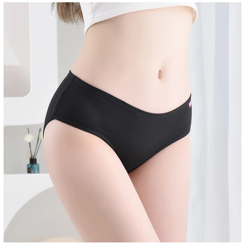 7Pcs/Lot Women's Panties Plus Size Underwear Cotton Briefs Girls Soft Pantys Female Intimates Underpant for Women Sexy Lingeries.