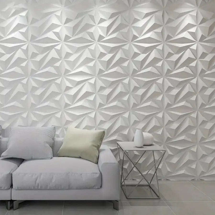 KUUJOJO 3D textured wall panel for indoor wall decoration, suitable for living room, hall, bedroom, hotel, office, send tape
