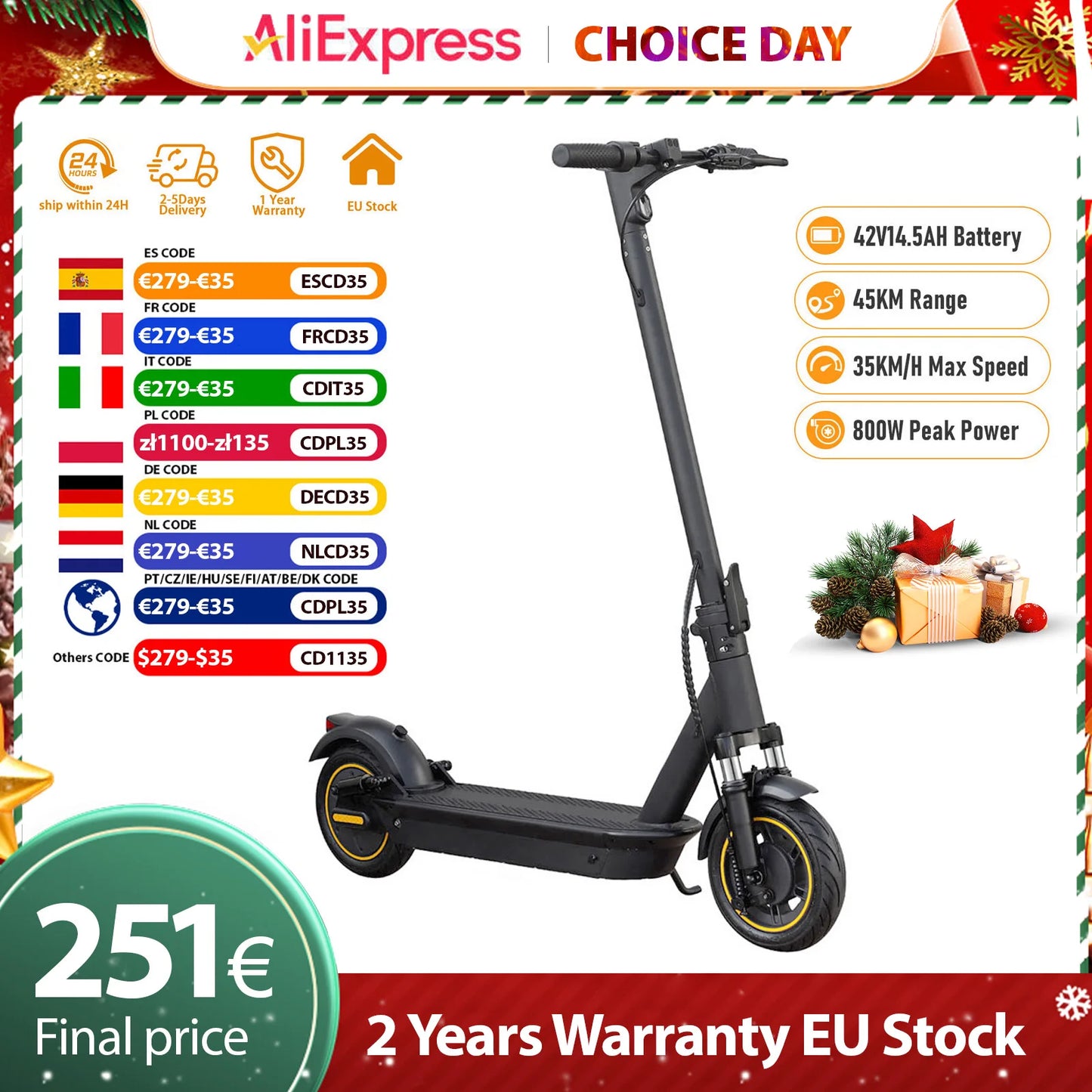 JUICEASE MAX4 Pro 800W Electric Scooter Smart APP 35-45KM Range Adults Electric Scooter Dual Shock Absorber Foldable Escooter.