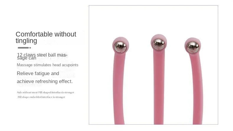 Head Massager Neck Massage Octopus Scalp Stress Relax 12 Antennae Massage Head Meridian Comb Point Pressing Head Artifact