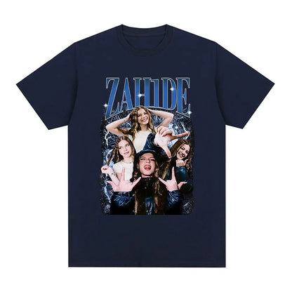 Zahide Merch Graphic Print T-shirt Men Women Fashion Hip Hop T Shirts Cotton Casual Oversized Short Sleeve T-shirts Streetwear.
