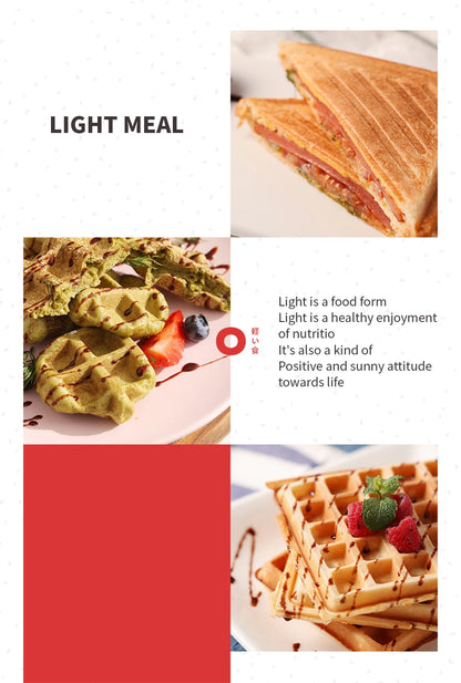 YIDPU Sandwich New 2025 breakfast machine divine tool household bread machine light food machine waffle multifunctional toaster.