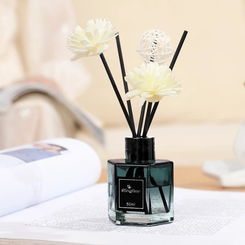 50ml Natural Essential Oils Air Freshener Romantic Aromatherapy Kits Gift Box Lavender Bergamot For Diffuser Home Bedroom Office.