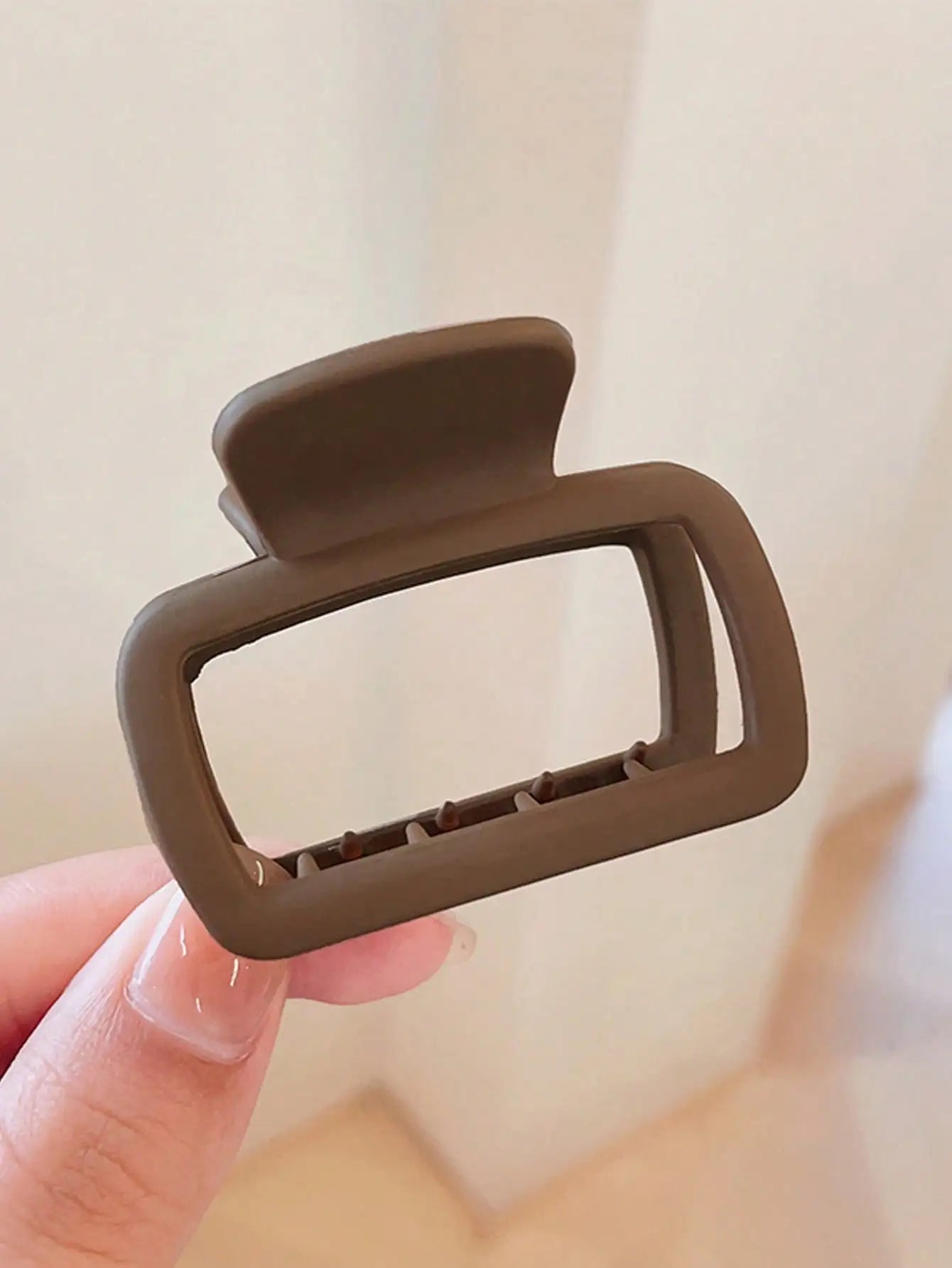 4pcs Women's Square Lightweight Hair Claw Clip Fashionable Elegant Hair Accessory Clip Suitable Hair Styling Makeup.