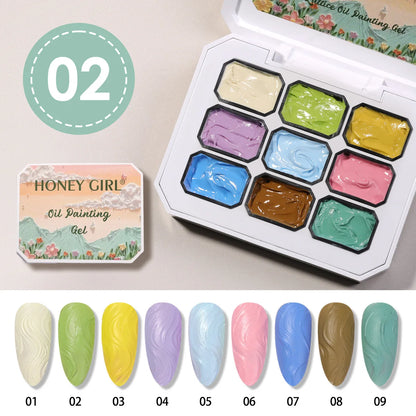 Nail Art UV Oil Paintting Gel for Nails DIY Carve Patterns 3D UV Texture Gel Carving Flowers Accessories for Manicure Tools.