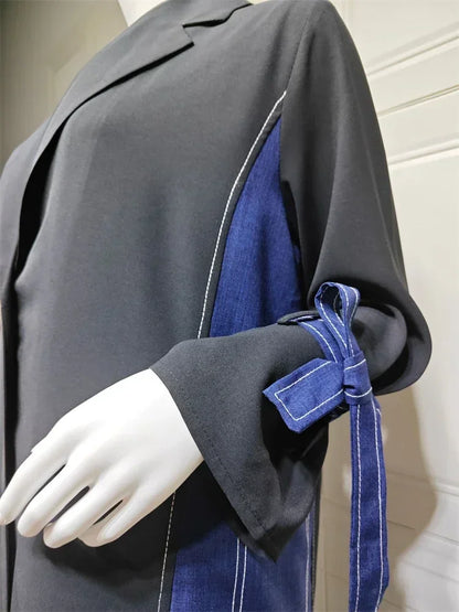 Ramadan Eid Open Muslim Kimono Abaya Damen Dubai Luxury Kebaya Prayer Clothes Abayas For Women Arabic Kaftan Dress Islam Robe.