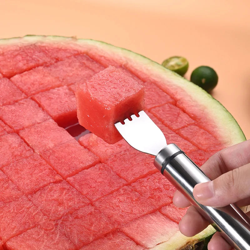 Stainless Steel Windmill Watermelon Cutter Artifact Salad Fruit Slicer Cutter Tool Watermelon Digger Kitchen Accessories Gadgets.