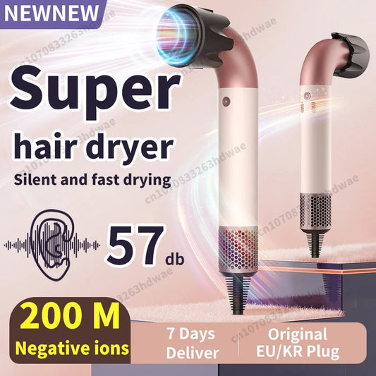 220V High-speed Professional Leafless Hair Dryer Negative Ion Scalp Care High Power Top Household Blower Salon Hairstyle Machine
