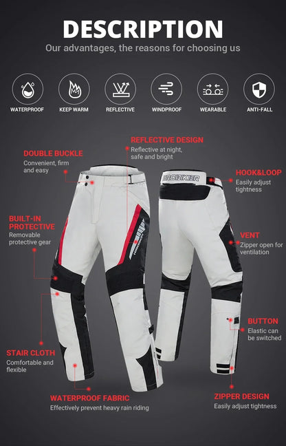 Best Selling Waterproof Motorcycle Jacket Man Racing Suit Wearable Motorcycle Jacket Motorcycle Pants Moto with EVA Protection