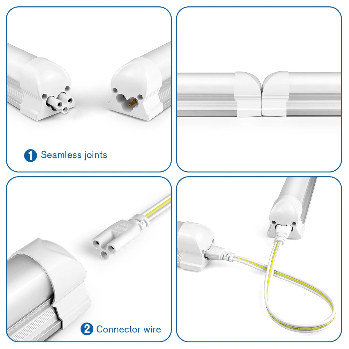 50CM T5 T8 Aluminum LED Light Tube 15W 25W LED Lamp Tube 220V For Desk Work Shop Garage Warehouse Kitchen Cabinet Lighting.