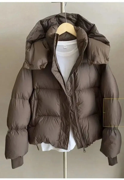 2023 neue Winter Puffer Jacke Frauen Mode Mit Kapuze Unten Baumwolle Mantel Weibliche Lose Beiläufige Warme Parkas Oberbekleidung.