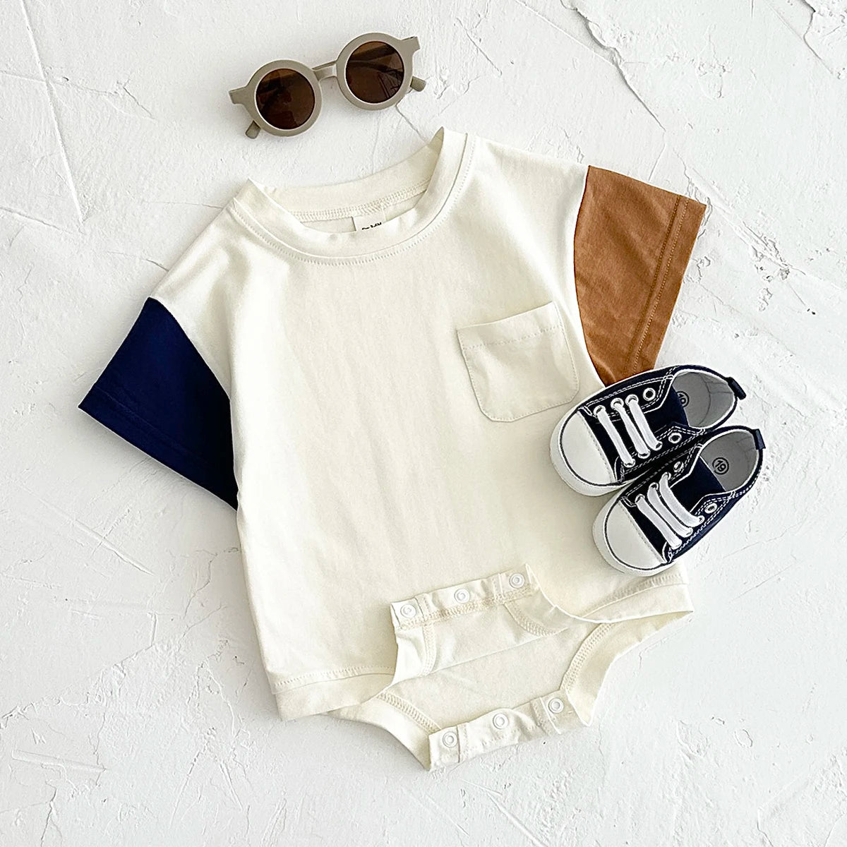 Sommer Baby kleidung Stram pler kurz ärmel ige Dreieck Bodysuit Baumwolle Kinder kleidung Neugeborene Jungen Mädchen Tasche Overall 0-18m.