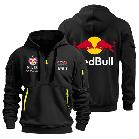 2025 High Quality Red Bull Motorcycle Sports Hoodie Outdoor Sports Bicycle Jacket Men's Sports Coat.