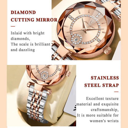 POEDAGAR Fashion Original Wristwatch For Woman Waterproof Stainless Steel Date Quartz Ladies Watch Luxury Casual Women's Watches.