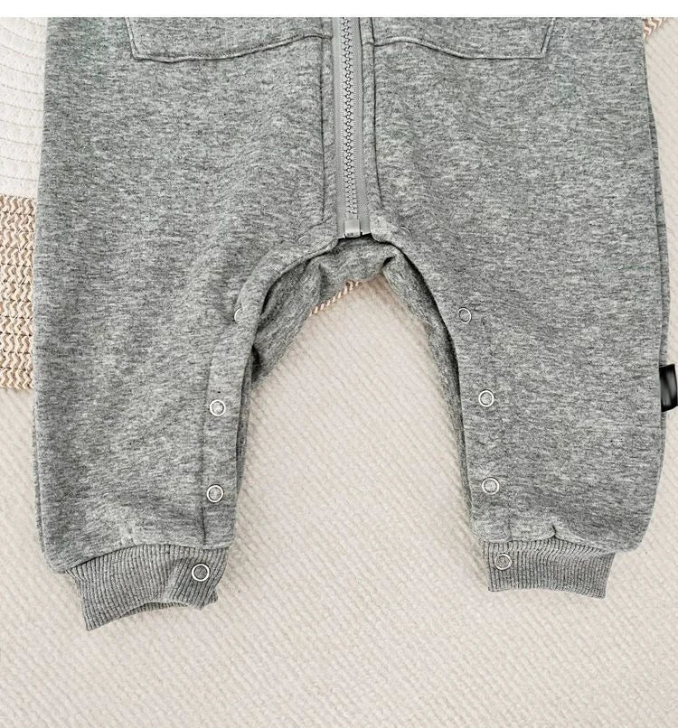 2024 herbst Baby Jungen Casual Print One Piece Langarm Strampler Infant Kleinkind Sport Overall.