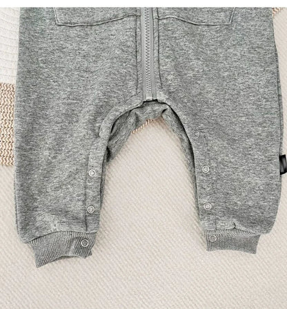 2024 herbst Baby Jungen Casual Print One Piece Langarm Strampler Infant Kleinkind Sport Overall.