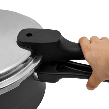 7L 24CM 80Kpa Ultra Wear-Resistant Medium Ratio Double Bottom Pressure Cooker Aluminum Alloy Pressure Cooker For Cooking Stewing.