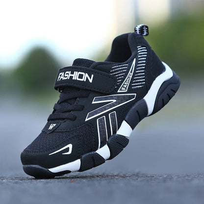 Kids Fashion Sneakers for Boys Mesh Breathable Sports Running Shoes Lightweight Children School Walking Footwear.