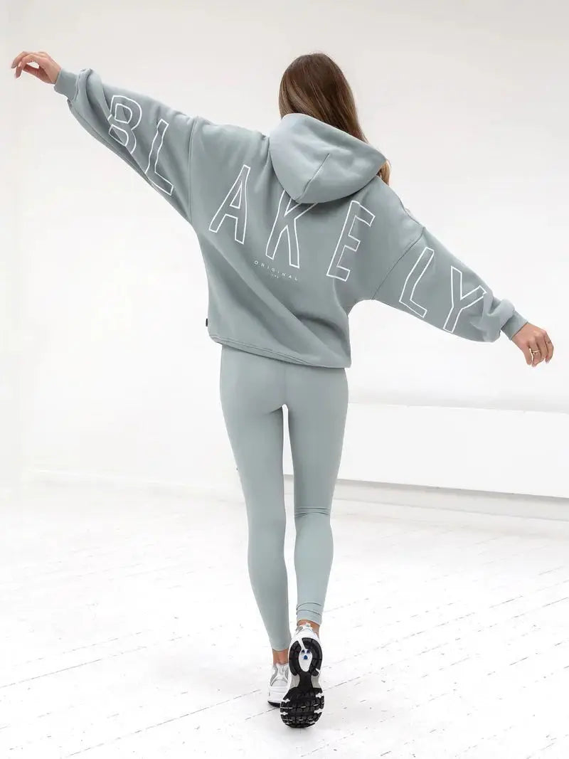 European American Fashion Printed Hooded Hip Hop Sweatshirt 2025 New Cross Border Thickened Versatile Long-sleeved Loose Clothes.
