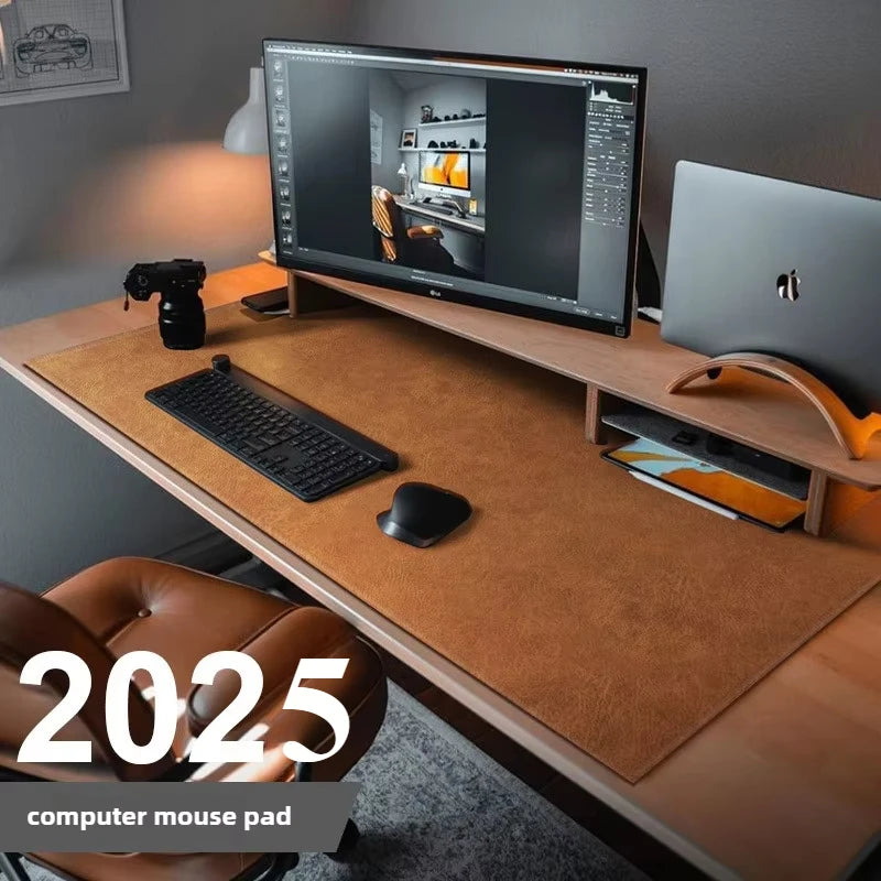 Retro Mousepad Large Mouse Pad Waterproof Non-slip PU Suede Desk Mat Computer Keyboard Desk Pad Mouse Mats Gaming Accessories.