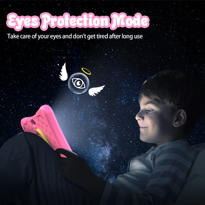 PRITOM Tablet for Kids 7 Inch Android 11 32 GB WiFi Bluetooth Dual Camera Educational Software Installed with Proof Case.