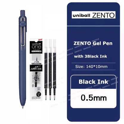 Uniball ZENTO Standard 0,38/0,5 mm Gelschreiber, wasserbasierte, glatte Schreibroller, passend für verschiedene Anlässe, Schreibwaren