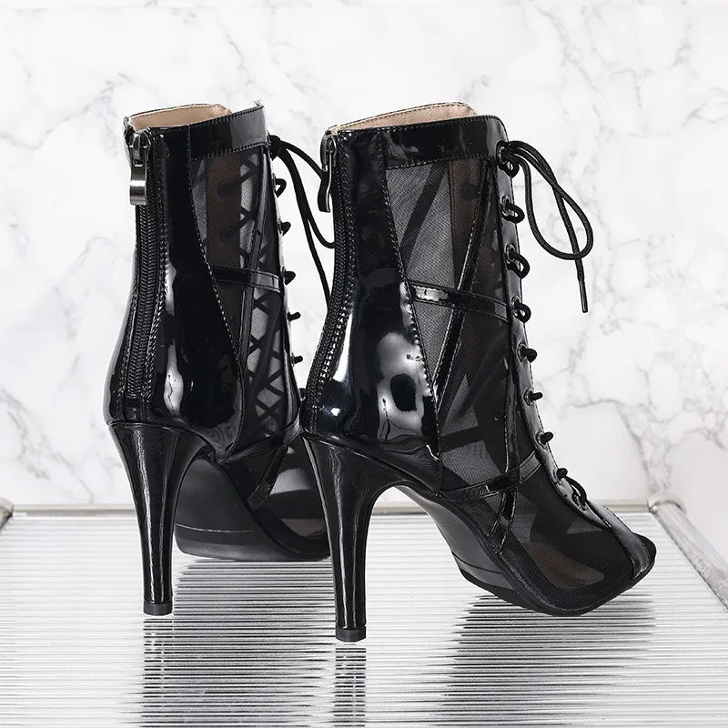 High Heels Women's Sandals New Open Toe Casual Latin Dance Shoes Girls' Ballroom Sandals Large Dance High Heels Women's Shoes 43.