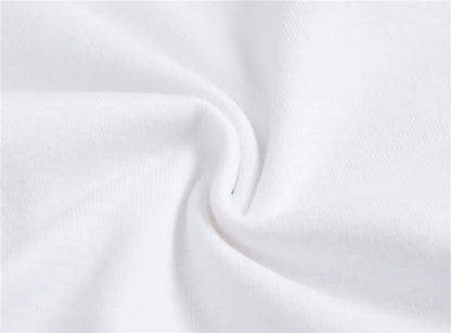 2025 Sommer Unisex Baby Body 0-24 Monate Kurzarm 100 % Baumwolle Weiß Schwarz Grau Design Säuglingskleidung.