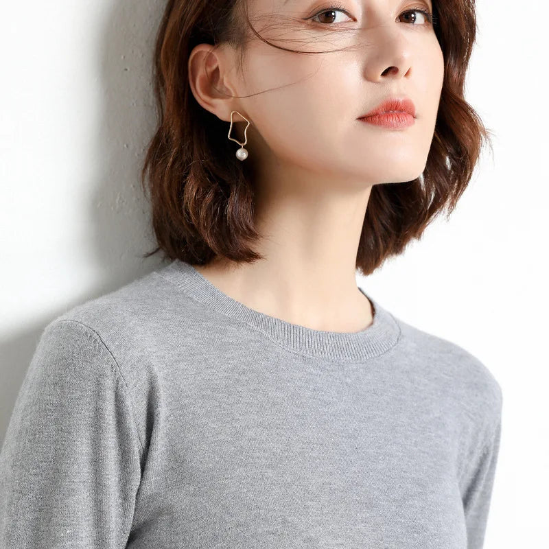 22 farben Herbst und Winter Kaschmir Pullover Frauen Pullover Oansatz Pull Femme Lange Hülse Frauen Casual Lose Pullover Pullover