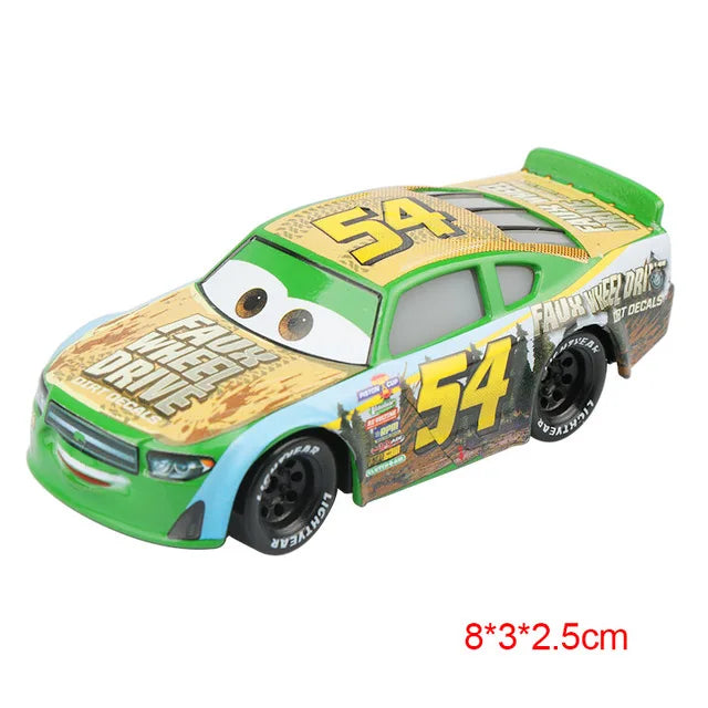 Disney Pixar Cars 2 3 Lightning McQueen Div Fritte Frank Mater Chick Hicks 1:55 Diecast Vehicle Metal Toy Car Kid Birthday Gift.