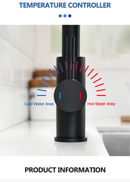 Kitchen Faucet Pull Out Brushed Nickle Stainless Steel Black Kitchen Mixed Tap Kitchen Sink Tap