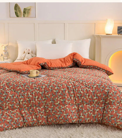 Thickened warm Doudou quilt spring and autumn quilt winter velvet thickened washed Doudou yarn double quilt core.