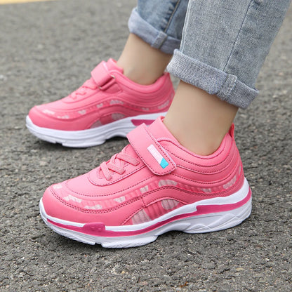 Cute Children Sneaker Girls Shoes Luxury Leather Lightweight Kids Casual Shoes Running Sports School Tennis Sneaker for Girl.